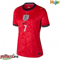 Camiseta Inglaterra Bukayo Saka #7 Visitante Equipación para mujer Mundial 2026 manga corta